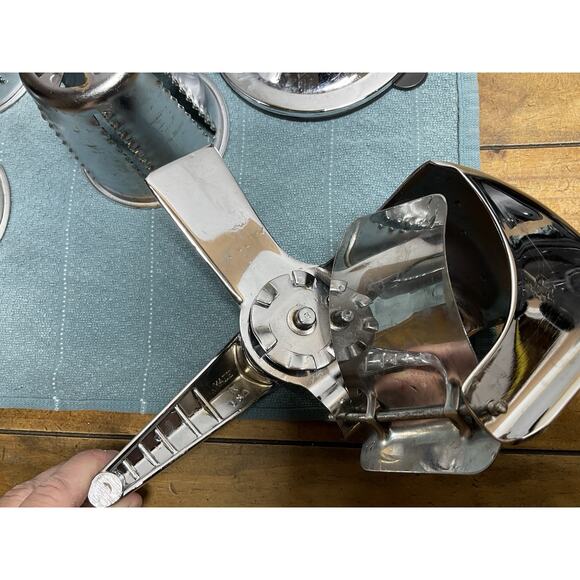 Vintage King Kutter Healthy Gourmet Kitchen Cutter Food Processor Slicer 5 Cones - Picture 14 of 16